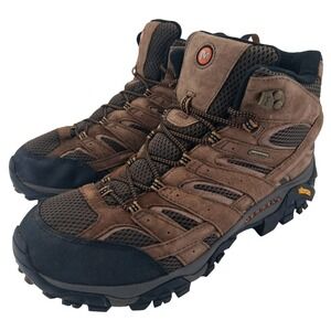 Merrell Moab 2 Mid Hiking Boots Mens Size 13 W Brown Waterproof Vibram J06051W